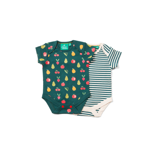 Vegetable Patch Organic Baby Bodysuit Set - 2 Pack